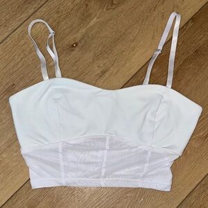 We The Free White Bustier Bra